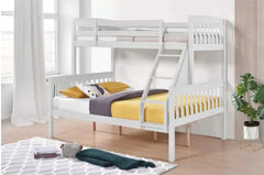 Ashbrook Solid Wood Triple Bunk Bed White