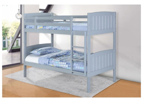 Hayes Solid Wood Bunk Bed Grey