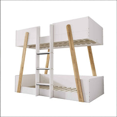 Jerry Bunk Bed White & Oak