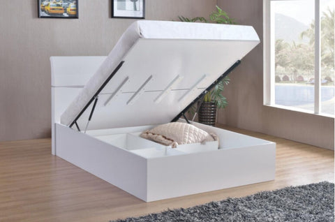 Arden High Gloss Storage Bed Double