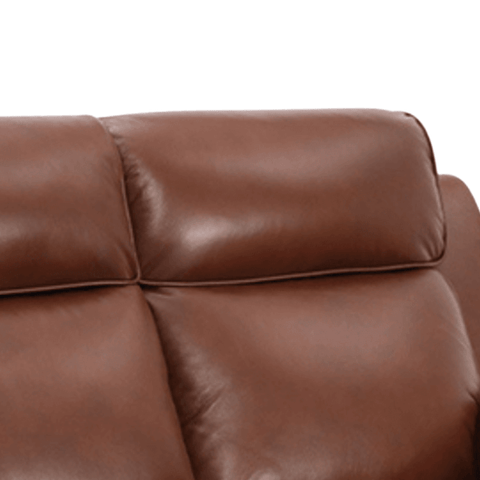 Annecy Genuine Leather Tan Electric Power Recliner 3 Seater