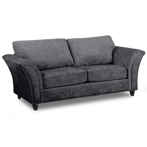 Canterbury Grey Fabric 3 Seater Sofa