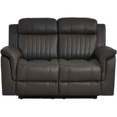 Cidliano Genuine Leather Grey Electric Power Recliner 2 Seater Sofa