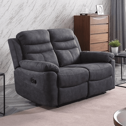 Conway Grey Fabric Manual Recliner 3+2 Seater Sofa Set
