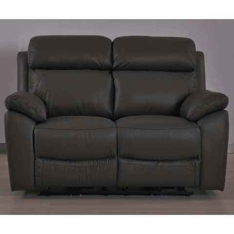 Dandrea Genuine Leather Grey Electric Power Recliner 2 Seater Sofa