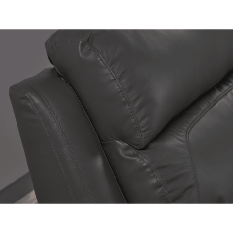 Dandrea Genuine Leather Grey Electric Power Recliner 2 Seater Sofa