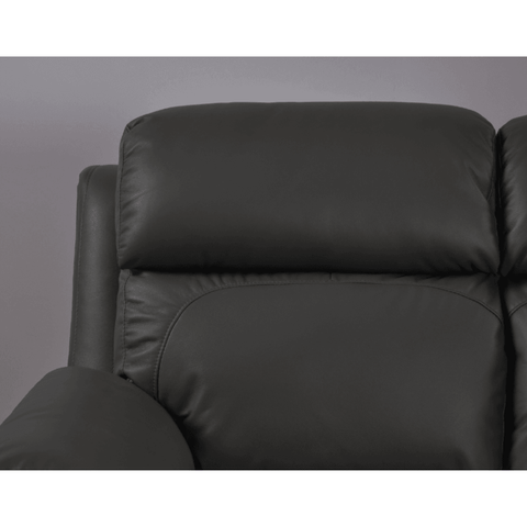 Dandrea Genuine Leather Grey Electric Power Recliner 2 Seater Sofa