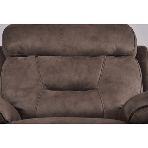 Foster Brown Fabric Electric Recliner 2 Seater