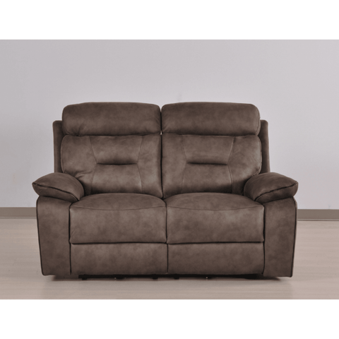 Foster Brown Fabric Electric Recliner 2 Seater