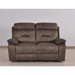 Foster Brown Fabric Electric Recliner 2 Seater