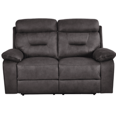 Foster Dark Grey Fabric Electric Recliner 2 Seater Sofa