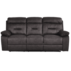 Foster Dark Grey Fabric Electric Recliner 3 Seater Sofa