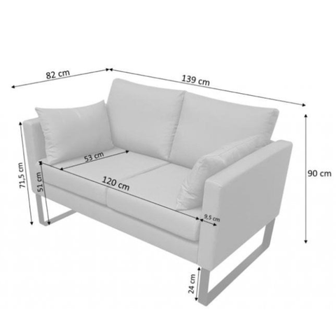 Garden Sofa Outdoor 2 Seater