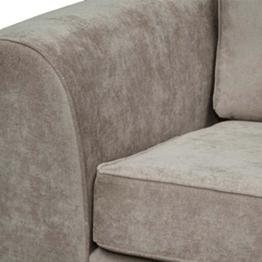 Nancy Beige Fabric 2 Seater Sofa