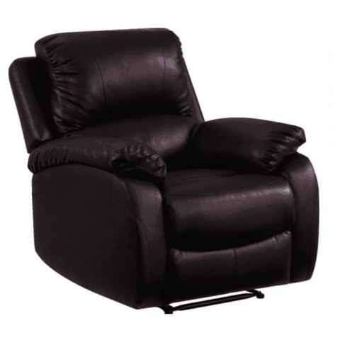 Roma Brown Leather Manual Recliner 2+1 Seater Sofa Set