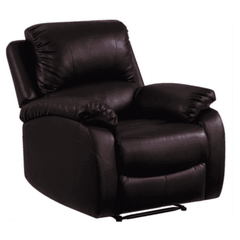 Roma Brown Leather Manual Recliner 2+1 Seater Sofa Set