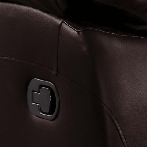 Roma Brown Leather Manual Recliner Armchair