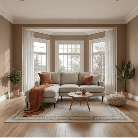 Rupert Silver Fabric Left Hand Corner Sofa