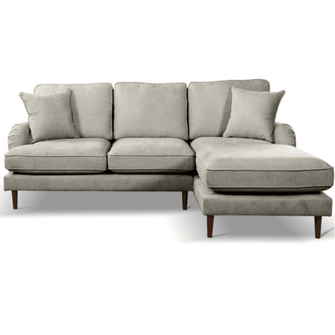 Rupert Silver Fabric Right Hand Corner Sofa