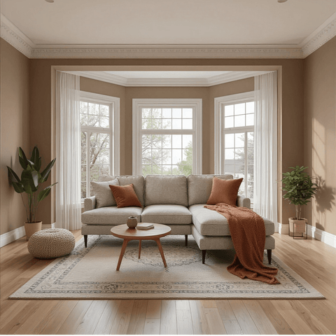 Rupert Silver Fabric Right Hand Corner Sofa