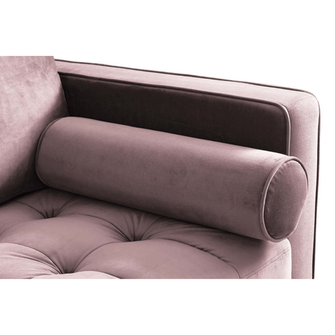 Scott Dusty Rose Velvet 4 Seater Sofa
