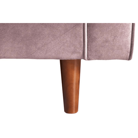 Scott Dusty Rose Velvet 4 Seater Sofa