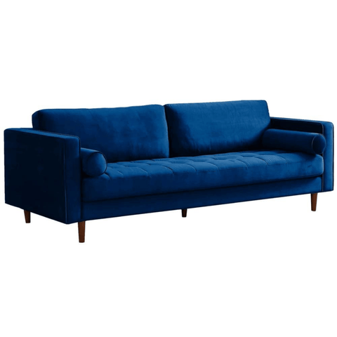 Scott Midnight Velvet 4 Seater Sofa