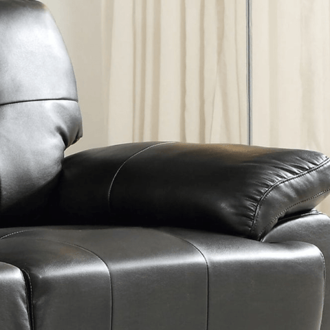Sienna Black Leather 3 Seater Sofa Sofa