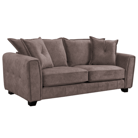 Somerford 3 Seater Chocolate Fabric Sofa