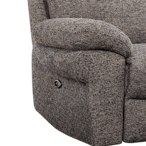 Tanya Brown Fabric Electric Recliner 2 Seater Sofa