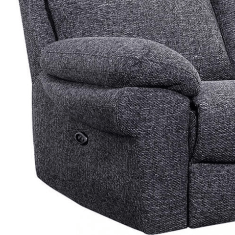Tanya Grey Fabric Electric Recliner 3 Seater Sofa