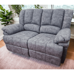 Torino Grey Fabric 2 Seater Recliner Sofa