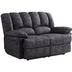 Torino Grey Fabric 2 Seater Recliner Sofa