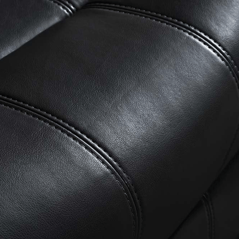 Valencia Black Leather Electric Recliner 2 Seater Sofa