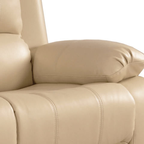 Valencia Cream Leather Electric Recliner 2 Seater Sofa