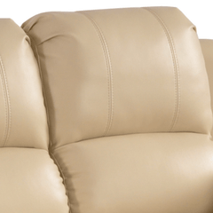 Valencia Cream Leather Electric Recliner 2 Seater Sofa