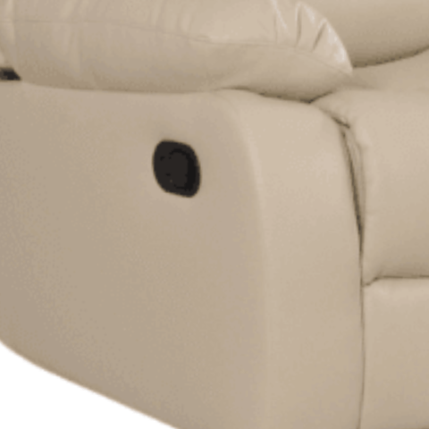 Valencia Cream Leather Manual Recliner 3+2 Seater Sofa Set