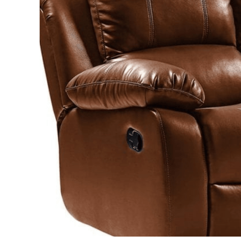 Valencia Tan Leather Manual Recliner 3+2 Seater Sofa Set