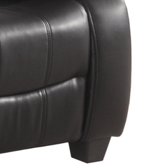 Valerie Black Leather 2 Seater Sofa