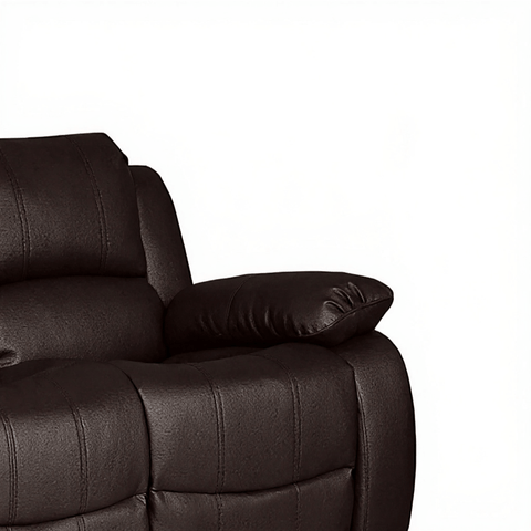 Valerie Brown Leather 3 Seater Sofa