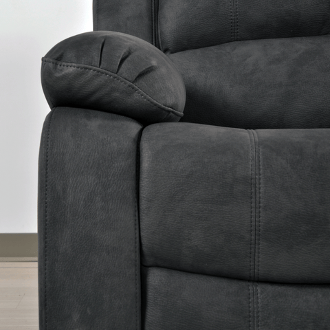 Valerie Charcoal Fabric 3 Seater Sofa