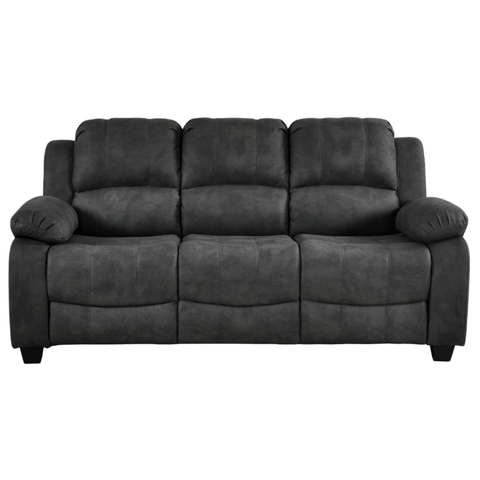 Valerie Charcoal Fabric 3 Seater Sofa