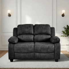 Valerie Charcoal Fabric 2 Seater Sofa