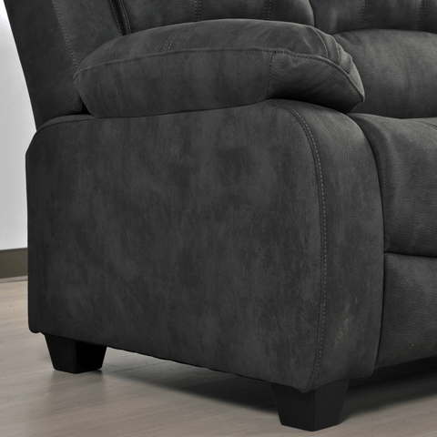 Valerie Charcoal Fabric 2 Seater Sofa