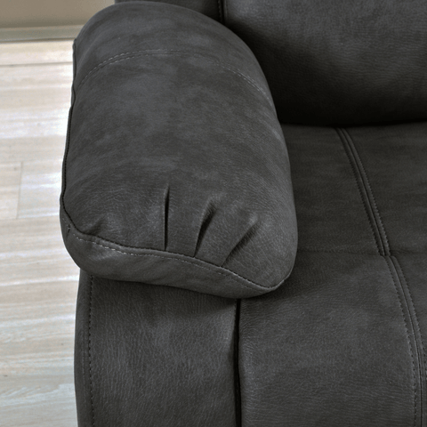 Valerie Charcoal Fabric 3 Seater Sofa