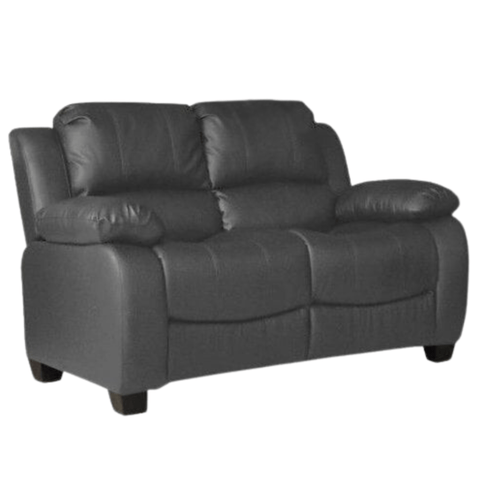 Valerie Grey Leather 2 Seater Sofa