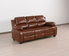 Valerie Tan Leather 3 Seater Sofa