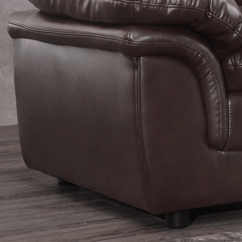Verona Brown Leather 3 Seater Sofa