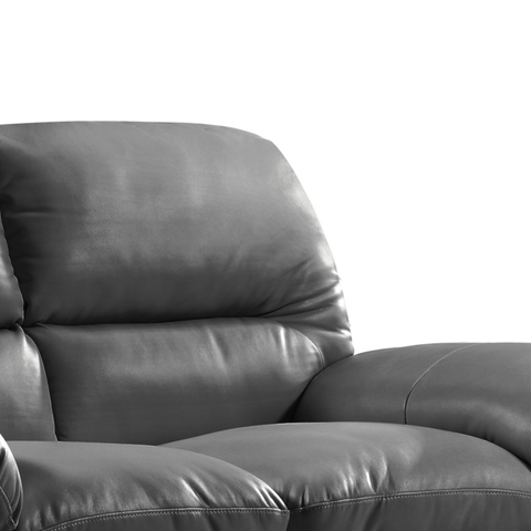 Verona Grey Leather 2 Seater Sofa