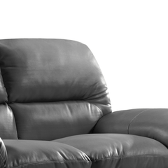 Verona Grey Leather 2 Seater Sofa